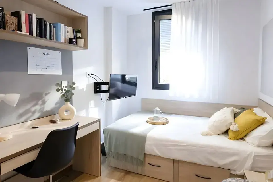Habitación de la residencia Stephouse Málaga Parménides